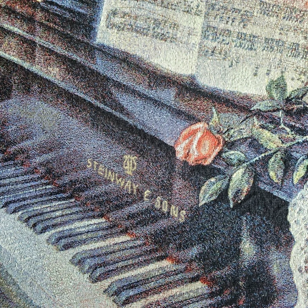 Lena Liu Music Room Baby Grand Piano Tapestry Wall Hanging Large 52